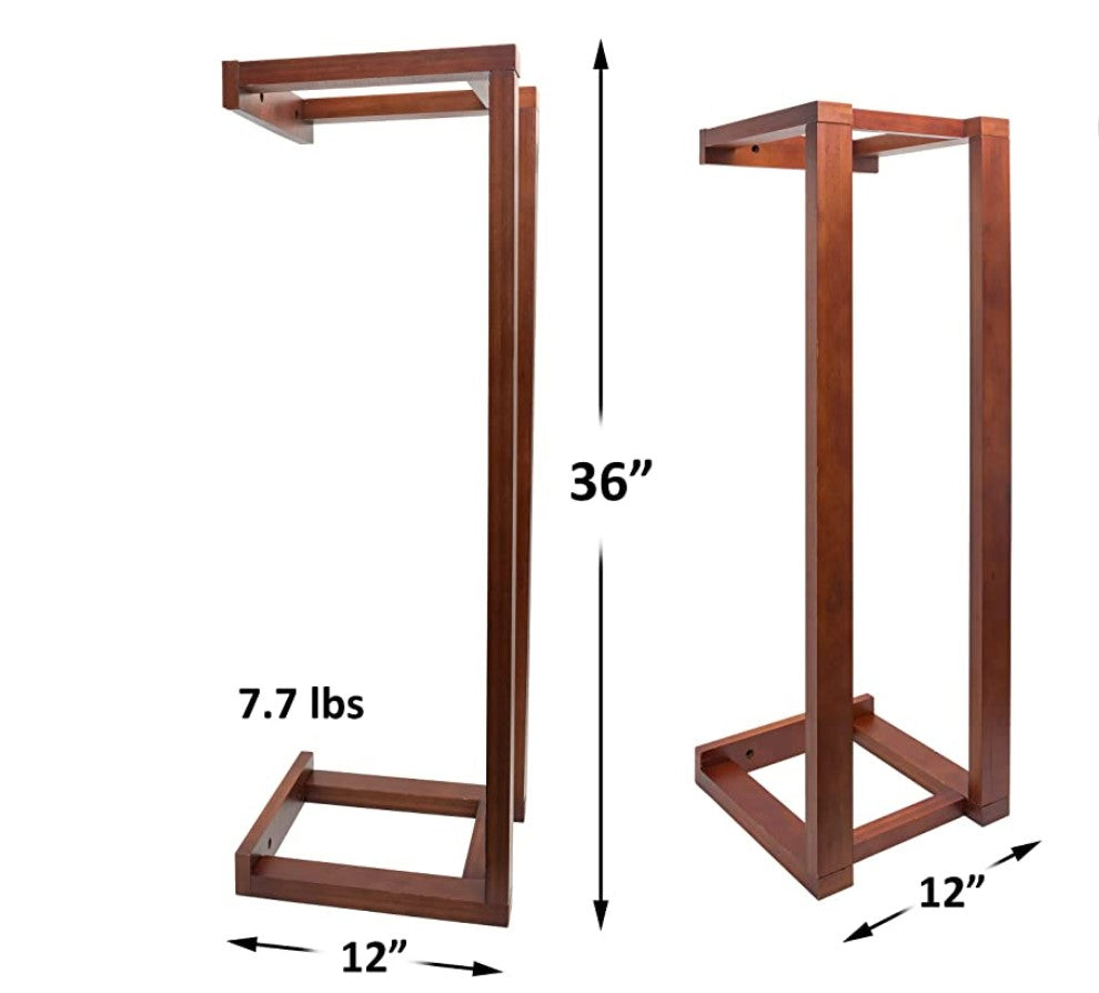 Wall mounted blanket rack